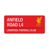 L.F.C Liverpool FC Metal Street Sign Red Anfield Road